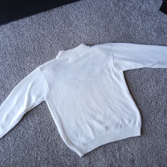 Alfred Dunner Ivory Sweater with Floral Embroidery - Picture 9 of 11